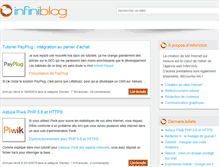 Tablet Screenshot of blog.infiniclick.fr